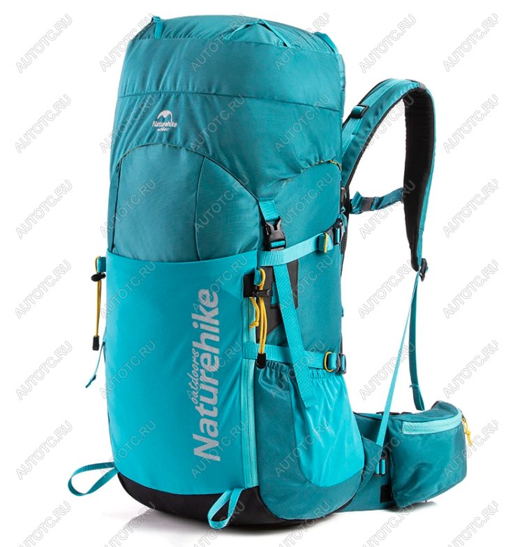 9 909 р. Рюкзак туристический Naturehike 45 л, голубой  nh18y045-q-bl  с доставкой в г. Чебоксары