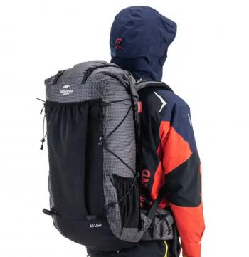 8 899 р. Рюкзак туристический Naturehike 60 л, черный  nh19bp095-b  с доставкой в г. Чебоксары. Увеличить фотографию 6