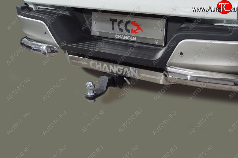 23 999 р. Фаркоп (тягово-сцепное устройство) ТСС Тюнинг Changan Hunter Plus пикап (2022-2025) (оцинкованный, шар E, надпись Changan)  с доставкой в г. Чебоксары