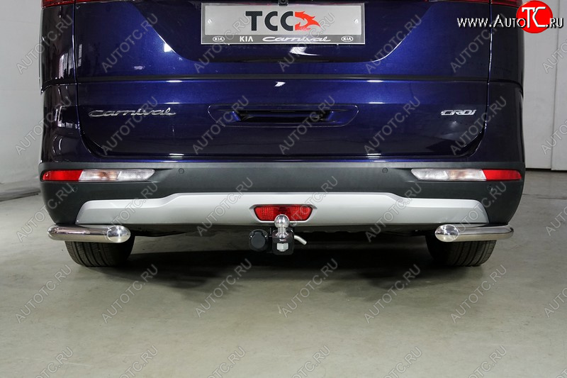16 399 р. Фаркоп (тягово-сцепное устройство) ТСС Тюнинг KIA Carnival KA4 минивэн дорестайлинг (2020-2023) (оцинкованный, шар E)  с доставкой в г. Чебоксары