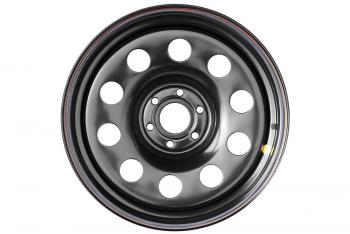 8 459 р. Диск усиленный Nissan Navara D40 3.0TD стальной черный 6x114,3 8xR17 d66 ET+25  1780-61466bl+25  с доставкой в г. Чебоксары. Увеличить фотографию 2