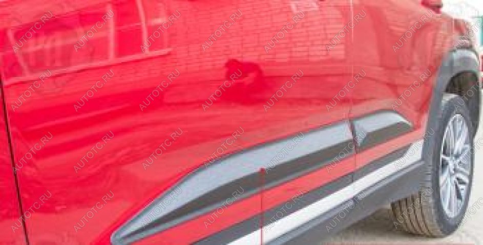1 249 р. Молдинг двери передний правый Русская Артель  Changan CS35 Plus (2021-2025) рестайлинг (глянец под покраску)  с доставкой в г. Чебоксары