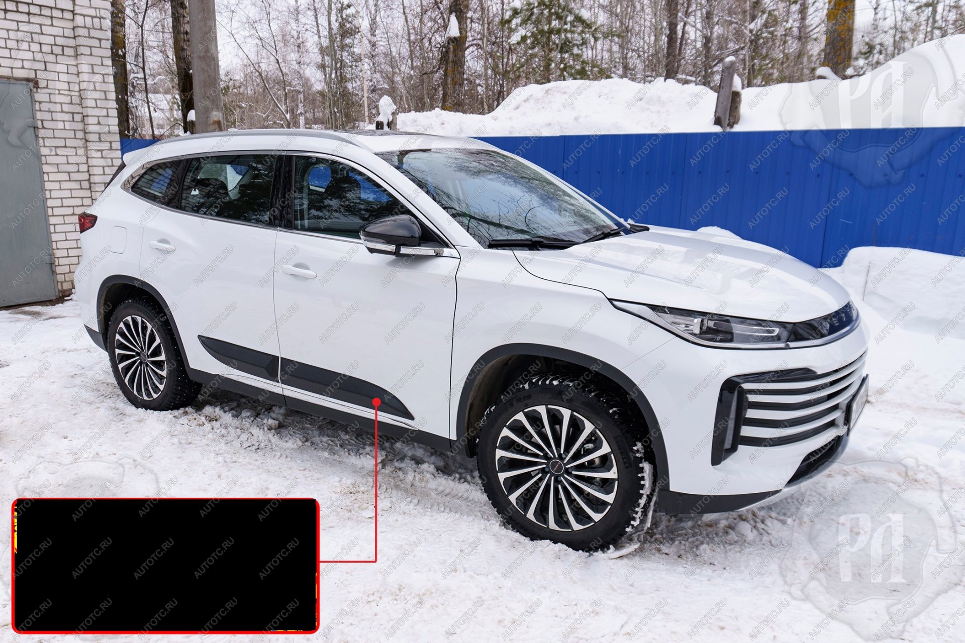 1 079 р. Молдинг двери передний правый Русская Артель  EXEED TXL (2020-2021)  дорестайлинг (шаргень)  с доставкой в г. Чебоксары