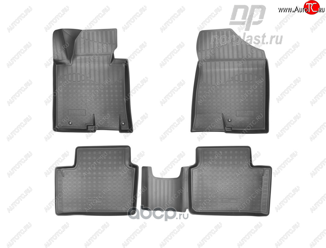 1 р. Ковер литьевой салонный ПП Norplast KIA Ceed 2 JD дорестайлинг, хэтчбэк (2012-2015) (черный)  с доставкой в г. Чебоксары