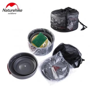 Набор посуды Naturehike туристический 3 в1 (3 миски+половник) (уценка)  nh15t203-g-ca_u