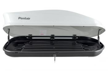 26 419 р. Багажный бокс на крышу (450 л. 177.5x81x44 см, двусторонний) Pentair PYTHON 450L Lexus RX350 XU30 дорестайлинг (2003-2006) (белый глянец)  с доставкой в г. Чебоксары. Увеличить фотографию 3