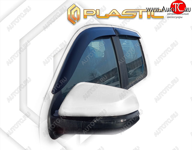 2 099 р. Ветровики дверей CA-Plastic JAC T8 Pickup Double Cab (РФ) (2023-2025) (Classic полупрозрачный)  с доставкой в г. Чебоксары