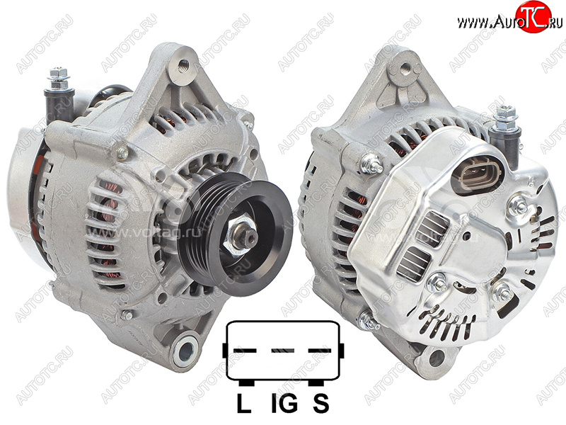 5 449 р. Генератор TOYOTA HILUX 98-05 HIACE 98-06 LAND CRUISER PRADO 96-02 23ZFE 12V 70A SAT ST-27060-75150  с доставкой в г. Чебоксары