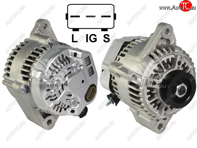 6 799 р. Генератор TOYOTA LAND CRUISER PRADO 5VZFE 95-02HILUX SURF VZN18# 5VZFE  95-02 12V 80A SAT ST-27060-62160  с доставкой в г. Чебоксары