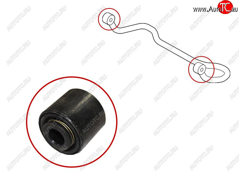 799 р. Втулка стабилизатора Toyota Land Cruiser Prado (J150) 09-20  Lexus GX 02-19  Toyota 4Runner 02-09 SAT ST-48805-60130B  с доставкой в г. Чебоксары