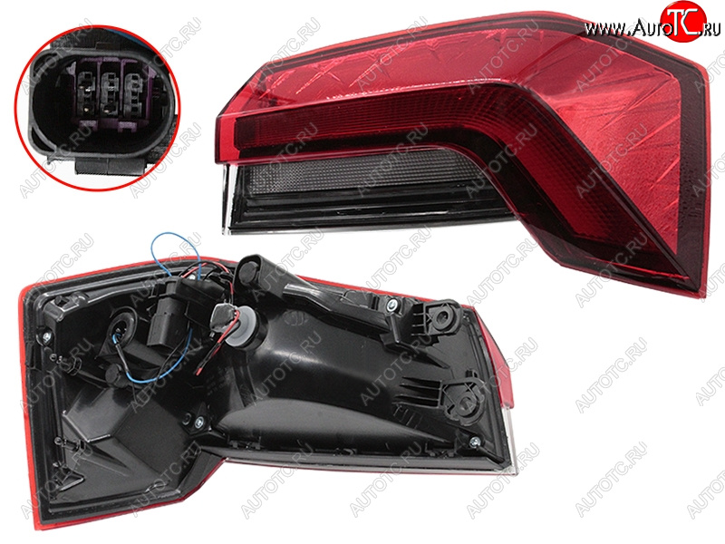 9 949 р. Фонарь задний правый SAT Skoda Rapid MK2 (2019-2025)  с доставкой в г. Чебоксары
