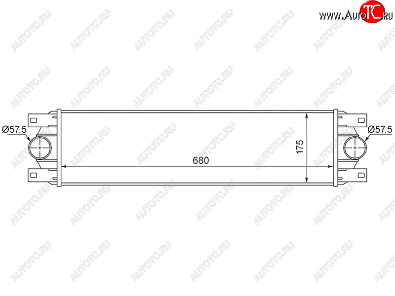 6 499 р. Интеркулер RENAULT MASTER 97-10OPEL MOVANO 98-10NISSAN INTERSTAR 97-10 SAT ST-77010-43695  с доставкой в г. Чебоксары