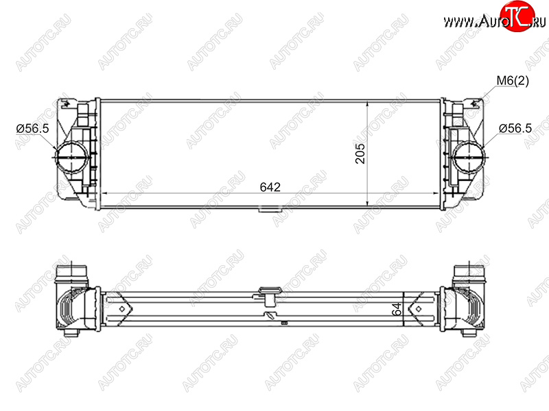 9 849 р. Интеркулер MERCEDES SPRINTER 05- SAT ST-A9065010201  с доставкой в г. Чебоксары