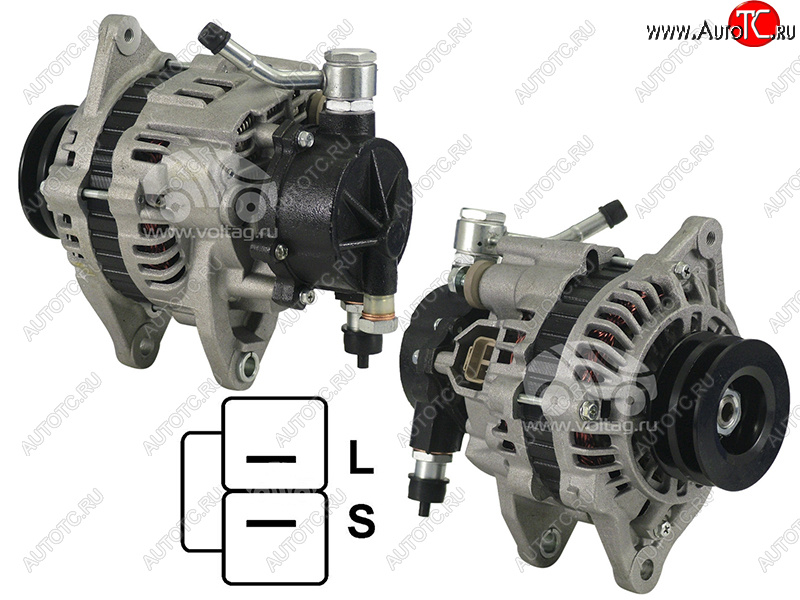 13 549 р. Генератор MMC L200PAJERO 2.5TD 96-07 4D56TD 12V 80A(шкив на 2 ручья) SAT ST-MD306649  с доставкой в г. Чебоксары