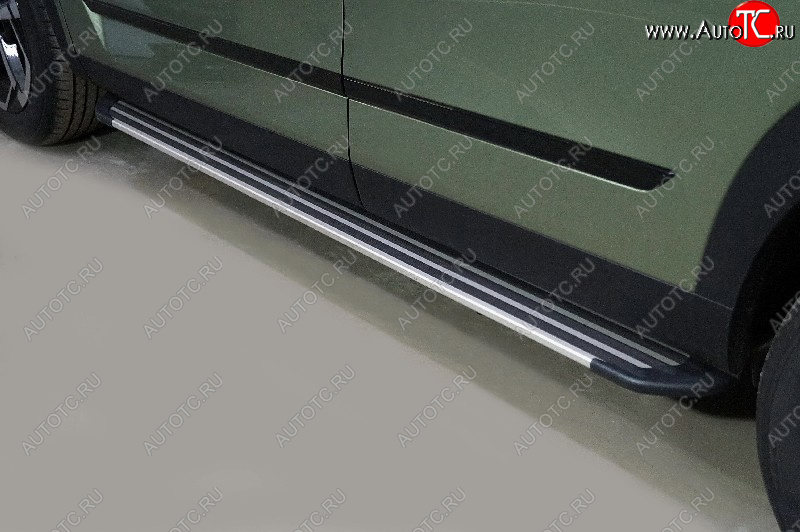 21 999 р. Пороги алюминиевые Slim Line ТСС Тюнинг JAECOO J7 (2023-2025) (Silver)  с доставкой в г. Чебоксары