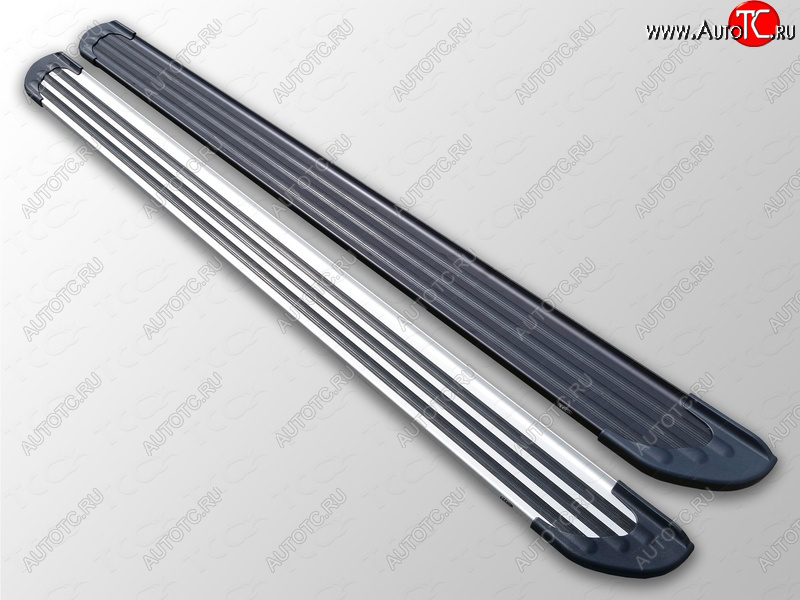1 000 000 р. Пороги алюминиевые Slim Line ТСС Тюнинг Nissan Murano 2 Z51 рестайлинг (2010-2016) (Silver)  с доставкой в г. Чебоксары
