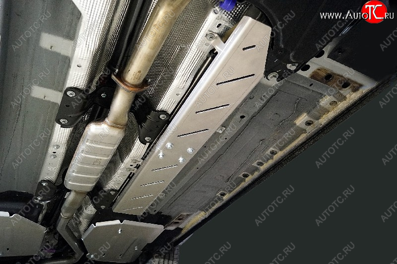 4 999 р. Защита топливной магистрали (2.0L 4WD)(комплект) ТСС Тюнинг Geely Monjaro (2022-2025) (алюминий 4 мм)  с доставкой в г. Чебоксары