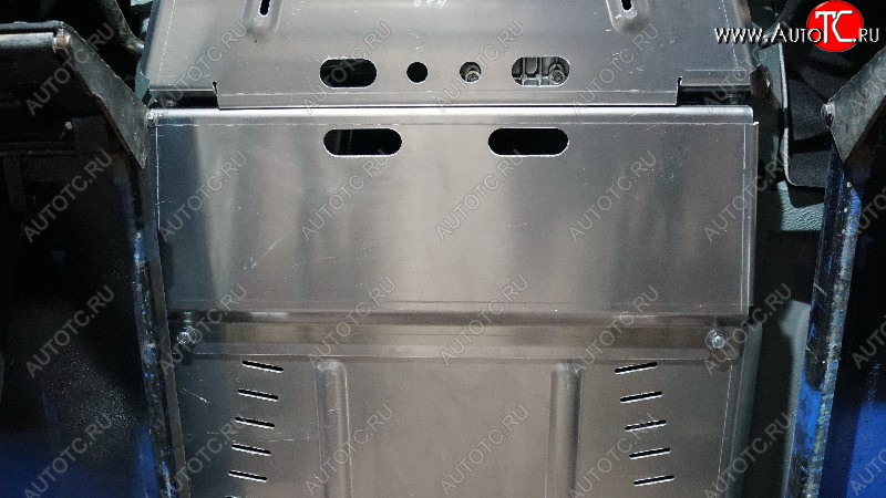 4 999 р. Защита КПП (устанавливается только совместно с ZKTCC00674 и ZKTCC00676) ТСС Тюнинг Лада нива 4х4 2121 (Legend) 3 дв. 2-ой рестайлинг (2021-2025) (алюминий 4 мм)  с доставкой в г. Чебоксары
