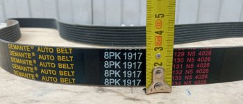 699 р. Ремень приводной 8PK1917.7SP100693 CUMMINS 8pk1917.7sp100693  с доставкой в г. Чебоксары. Увеличить фотографию 3