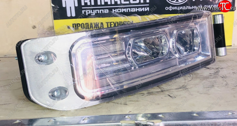 11 199 р. Фара противотуманная с поворотником правая LED HOWO T5G SITRAK 811w25320-6004  с доставкой в г. Чебоксары