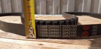 1 039 р. Ремень вентиляторагенератора C16BB-2W8951 (!!!УЦЕНКА: возможен нетоварный вид!!!) XCMG c16bb-2w8951  с доставкой в г. Чебоксары. Увеличить фотографию 2