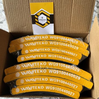 979 р. Накладка тормозная передняя 160*135 (6отв.) качество WAYTEKO PREMIUM WG910044002729 WAYTEKO PREMIUM wg910044002729  с доставкой в г. Чебоксары. Увеличить фотографию 2
