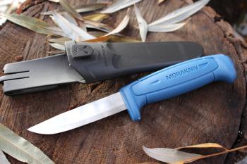 1 589 р. Нож MORAKNIV Basic 546, длина клинка 91 мм, синий  12241  с доставкой в г. Чебоксары. Увеличить фотографию 2