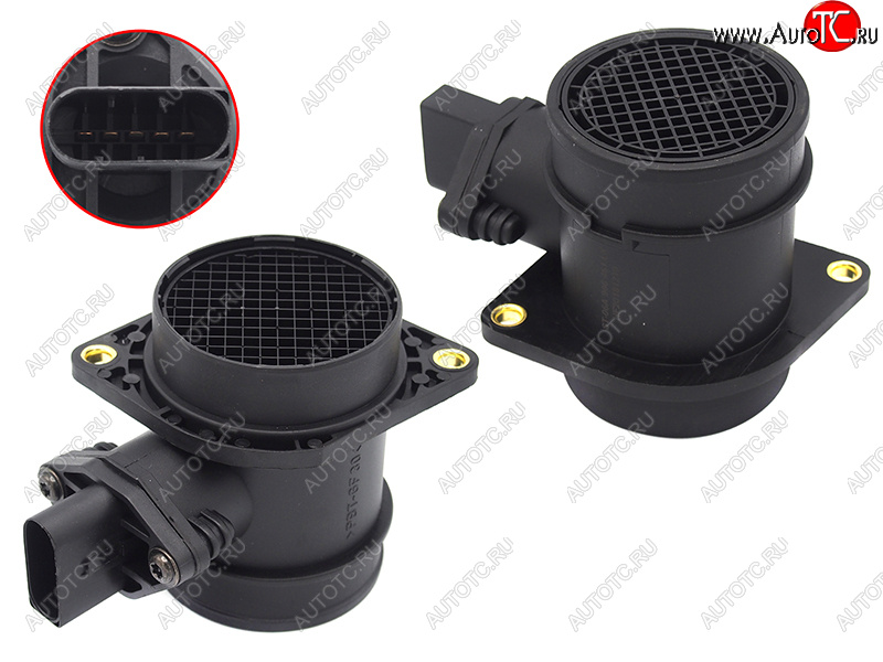 2 099 р. Датчик расхода воздуха 1.8T2.0T A3A4A6 97-05Octavia 01-11Golf 99-06Passat 00-05Polo 05-10 SAT ST-06A 906 461 LX  с доставкой в г. Чебоксары