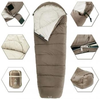 4 519 р. Мешок спальный Naturehike Mummy MJ600, 210х80 см, (правый) (ТК: -5C), коричневый  cnk2300sd014-dbr  с доставкой в г. Чебоксары. Увеличить фотографию 2