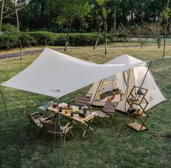 16 689 р. Палатка Naturehike Ango 3-местная, быстросборная, бежевая, со стойками  cnk2300zp014-3vv  с доставкой в г. Чебоксары. Увеличить фотографию 4