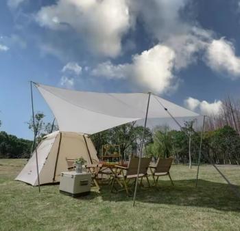 16 689 р. Палатка Naturehike Ango 3-местная, быстросборная, бежевая, со стойками  cnk2300zp014-3vv  с доставкой в г. Чебоксары. Увеличить фотографию 3