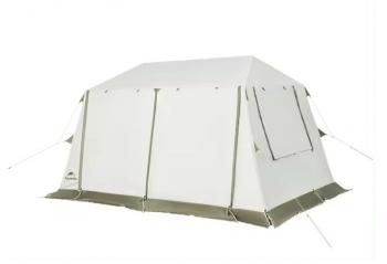 53 799 р. Палатка Naturehike Village 8.5 AIR 4-местная, надувной каркас, бело-коричневая  cnk2300zp019-br  с доставкой в г. Чебоксары. Увеличить фотографию 5