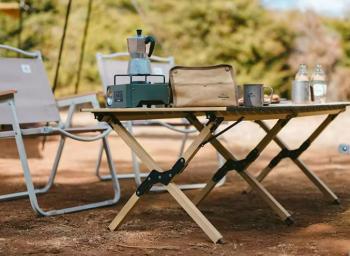 10 139 р. Стол туристический Naturehike складной, 115х60х44 см,с Х-образными ножками, бежевый  cnk2300ju010-lw  с доставкой в г. Чебоксары. Увеличить фотографию 6