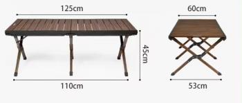 13 699 р. Стол туристический Naturehike складной, 125х60х45 см, с Х-образными ножками, коричневый  cnh23ju16001-lbr  с доставкой в г. Чебоксары. Увеличить фотографию 6