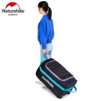 3 179 р. Сумка дорожная Naturehike А027, с колесами,110 л., черная  nh18x027-l-lb  с доставкой в г. Чебоксары. Увеличить фотографию 4