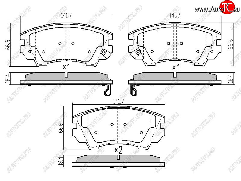 1 269 р. Колодки тормозные перед FR-FL SAT Opel Astra J универсал рестайлинг (2012-2017)  с доставкой в г. Чебоксары
