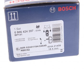 2 599 р. Колодки тормозные передние (4шт.) BOSCH Land Rover Discovery 1 LJ (1989-1998)  с доставкой в г. Чебоксары. Увеличить фотографию 4