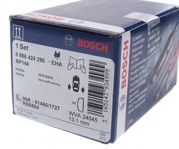 1 699 р. Колодки тормозные задние BOSCH Mazda 626 GF дорестайлинг седан (1997-1999)  с доставкой в г. Чебоксары. Увеличить фотографию 3