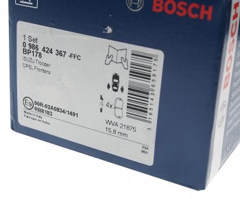 1 899 р. Колодки тормозные задние BOSCH Opel Frontera B 5 дв. рестайлинг (2001-2003)  с доставкой в г. Чебоксары. Увеличить фотографию 3