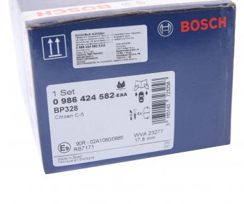 2 999 р. Колодки тормозные передние (4шт.) BOSCH CITROEN C5 RD дорестайлинг, седан (2008-2017)  с доставкой в г. Чебоксары. Увеличить фотографию 4