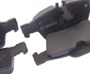 2 989 р. Колодки тормозные задние (4шт.) BOSCH Mercedes-Benz E-Class W211 дорестайлинг седан (2002-2006)  с доставкой в г. Чебоксары. Увеличить фотографию 2