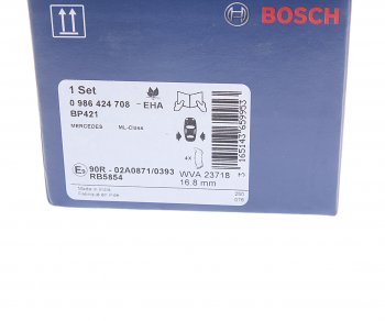 4 549 р. Колодки тормозные задние (4шт.) BOSCH Mercedes-Benz ML class W163 дорестайлинг (1997-2001)  с доставкой в г. Чебоксары. Увеличить фотографию 4