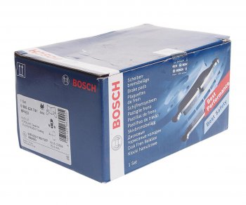 3 979 р. Колодки тормозные задние R18 (4шт.) BOSCH Volkswagen Touareg 1 GP дорестайлинг (2002-2007)  с доставкой в г. Чебоксары. Увеличить фотографию 2