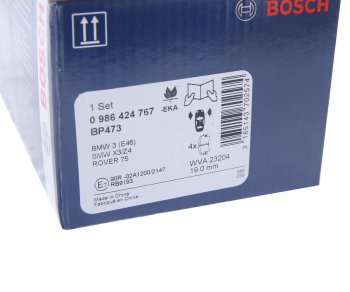 3 599 р. Колодки тормозные передние (4шт.) BOSCH BMW 3 серия E46 седан дорестайлинг (1998-2001)  с доставкой в г. Чебоксары. Увеличить фотографию 4
