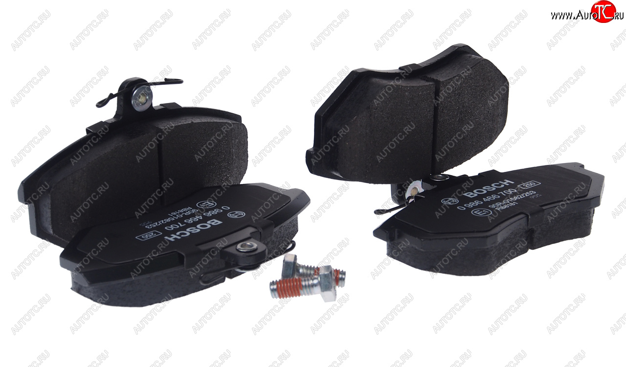 2 389 р. Колодки тормозные передние (датчик износа) (4шт.) BOSCH Audi 100 C3 седан дорестайлинг (1982-1987)  с доставкой в г. Чебоксары