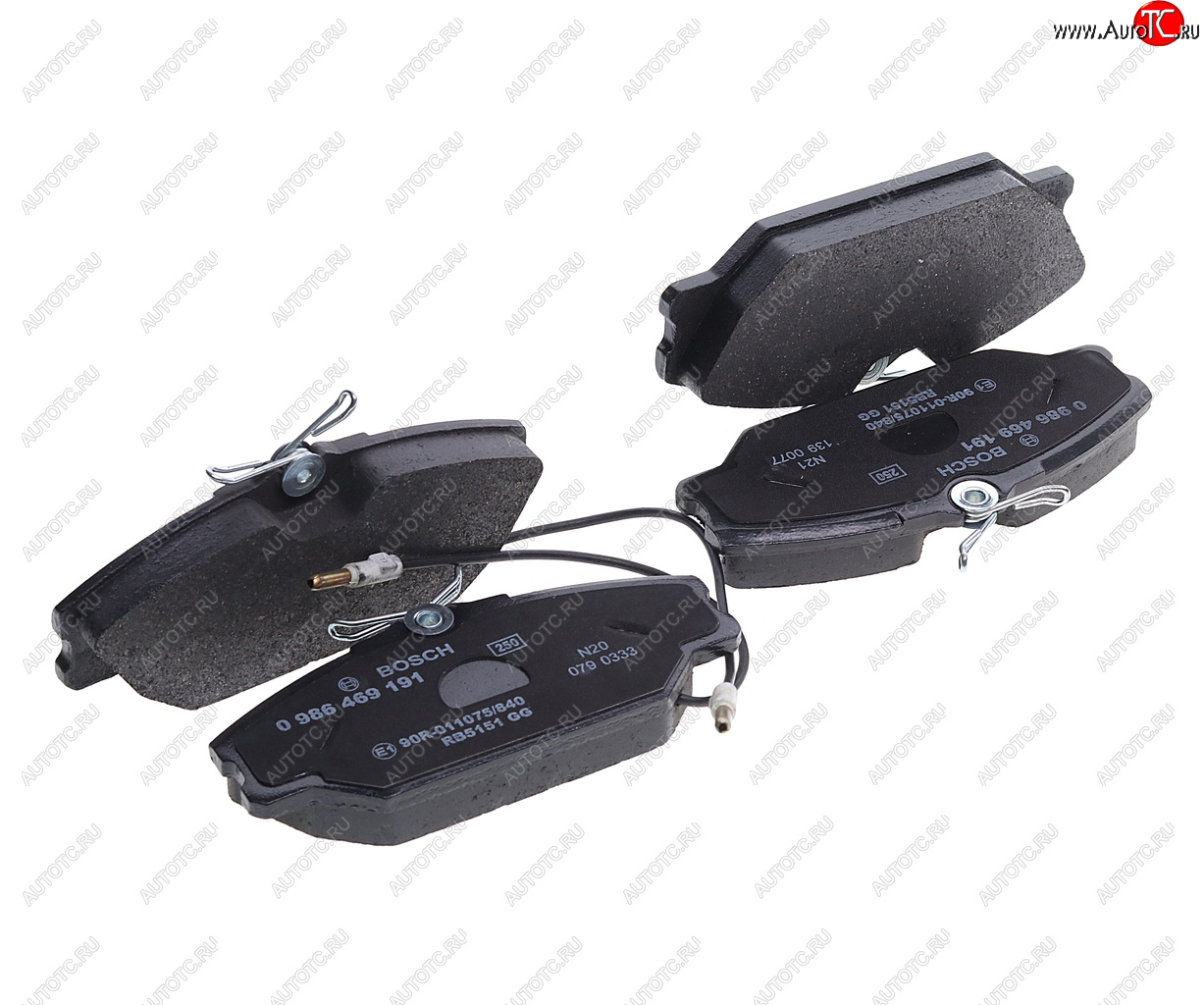 1 269 р. Колодки тормозные передние (4шт.) BOSCH Peugeot 306 (1993-2002)  с доставкой в г. Чебоксары