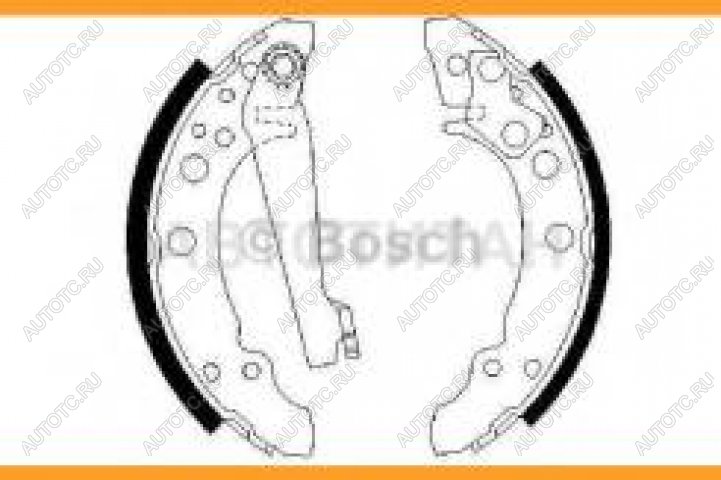 1 669 р. Колодки тормозные стояночного тормоза (4шт.) BOSCH Seat Ibiza 6K хэтчбэк 5 дв. 2-ой рестайлинг (1999-2003)  с доставкой в г. Чебоксары