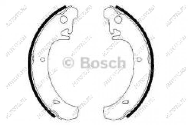 2 159 р. Колодки тормозные задние барабанные 4шт. BOSCH Лада 2108 (1984-2003)  с доставкой в г. Чебоксары