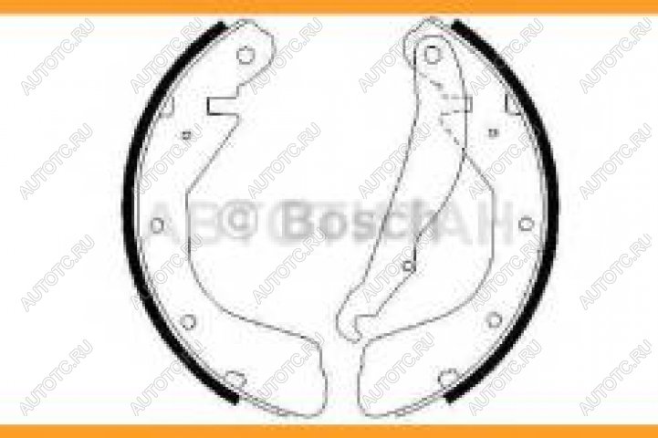1 679 р. Колодки тормозные задние барабанные (4шт.) BOSCH Opel Astra F седан рестайлинг (1994-1998)  с доставкой в г. Чебоксары