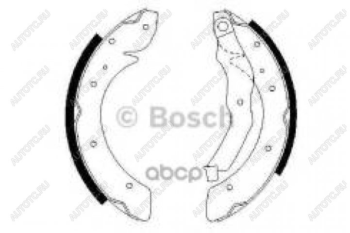 2 479 р. Колодки тормозные задние (4шт.) барабанные (203х38мм) BOSCH Renault Laguna X56 лифтбэк дорестайлинг (1993-1998)  с доставкой в г. Чебоксары